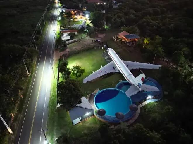 La aeronave de Loma Grande se puede admirar en la compañía Aguai’y.