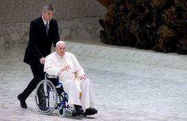 Papa Francisco en su reciente aparición pública, en la audiencia general en la Ciudad del Vaticano. (archivo)