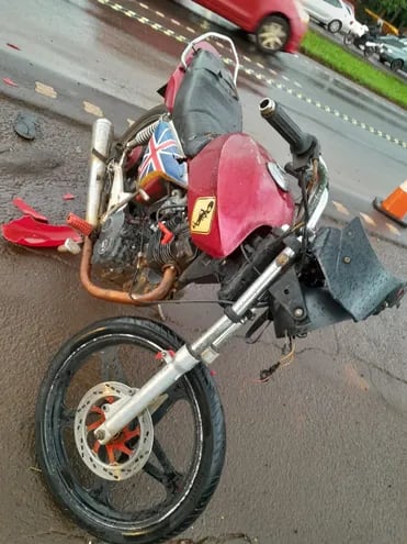 La motocicleta de la víctima fatal quedó incautada en el Puesto Policial N° 12.