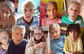 Estos son los abuelitos del Hogar de Ancianos Ntra. Sra. Del Rosario de Natalicio Talavera a los el Ministerio de Hacienda dejó sin subsidio.
