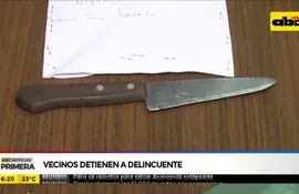 Vecinos detienen a delincuente en San Lorenzo