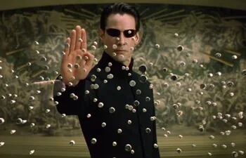 Keanu Reeves en "Matrix Recargado" (2003).