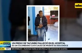 Un preso de Tacumbú falleció en el Hospital de Barrio Obrero