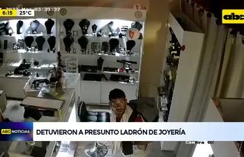 Video: Detuvieron a presunto ladrón de joyería
