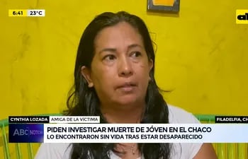 Video: Piden investigar muerte de joven en el Chaco