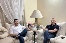 Raúl Latorre y Dani Centurión, reunidos anoche.