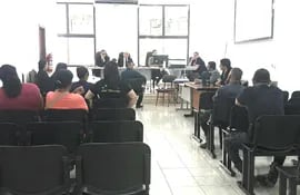 Un juicio oral realizado en el Tribunal Penal de Ciudad del Este.