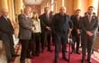 Reunión de empresarios con el Presidente Mario Abdo Benitez en el Palacio de Lopez, donde los gremios pidieron blindar la economía.