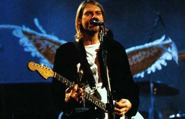 Kurt Cobain, líder de la agrupación de grunge Nirvana.