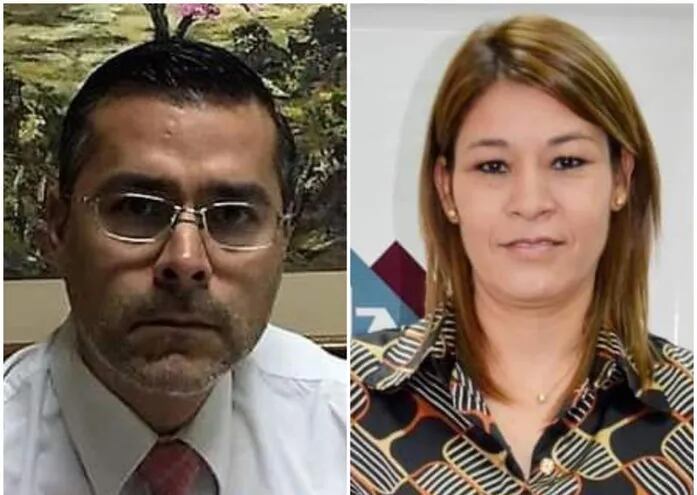 El fiscal Adjunto Humberto Rosetti y la fiscala Zunilda Ocampos.