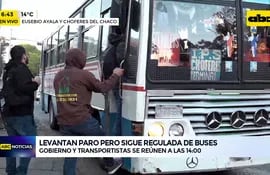 Video: Levantan paro pero sigue regulada de buses