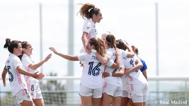 El Real Madrid se encuentra en la segunda plaza en el fútbol femenino de España