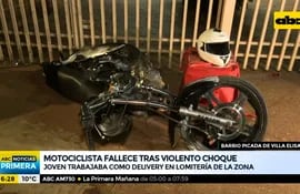Joven delivery muere tras chocar con su motocicleta