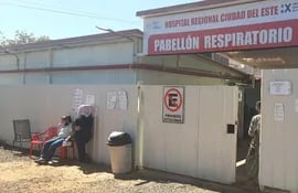 El Pabellón Respiratorio del Hospital Regional de CDE reporta disminución de internados.