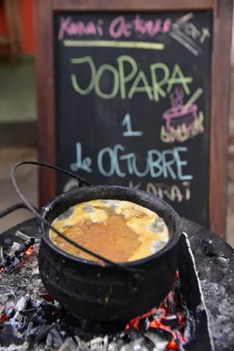 El tradicional jopará será una de las delicias que ofrecerán las feriantes de Ayolas.