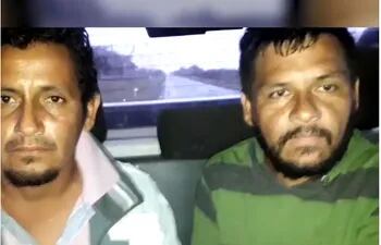 José Rosa y Carlos Leonor Vera Medina, detenidos.