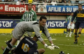 El paraguayo Aldo Bobadilla y el argentino Martín Palermo fueron compañeros en Boca Juniors en 2006 y 2007.