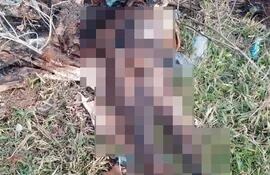inspección del cadáver de la mujer encontrada en Valenzuela