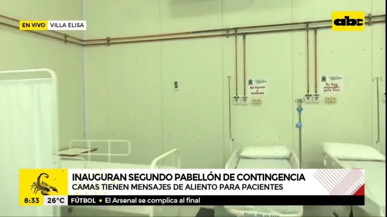 Inauguran segundo pabellón de contingencia en Hospital de Villa Elisa.