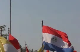 Bandera paraguaya.