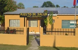 Local del puesto de salud de Puerto Guaraní, donde trabajó por más de 6 años la enfermera que denuncia persecución política y laboral.