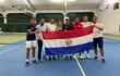 Equipo Nacional de la Copa Davis, que logró el ascenso al Grupo Mundial II.