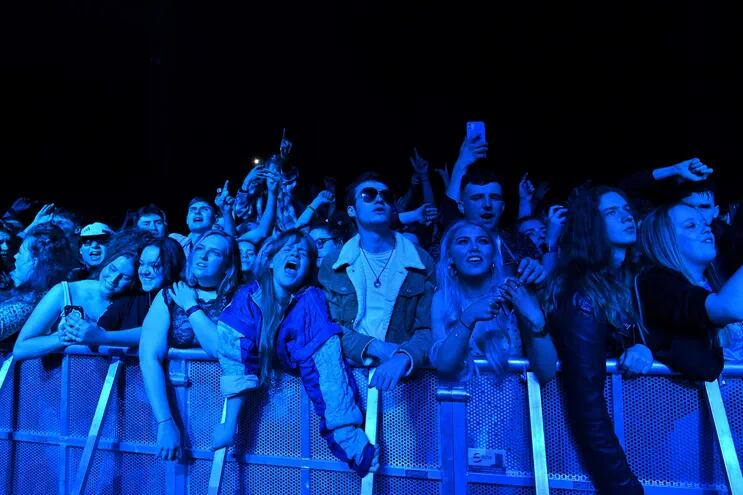 El público participó sin mascarillas del Festival Republic celebrado este fin de semana en Liverpool, Inglaterra.