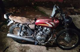 Policía recuperó una moto tras la denuncia de robo