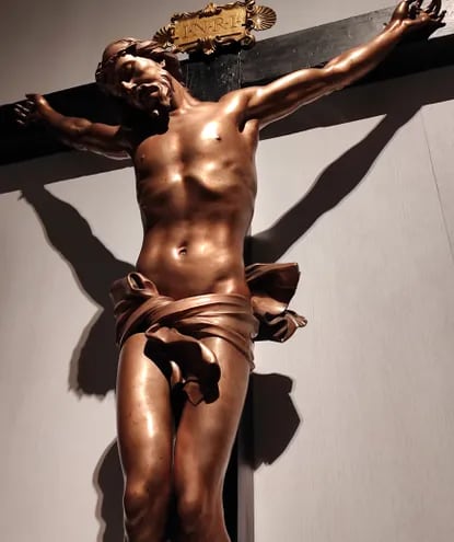 'Cristo en la cruz' del escultor italiano Gian Lorenzo Bernini (hacia 1654-1657). Galería de las Colecciones Reales. Foto: EFE/Amalia González Manjavacas
