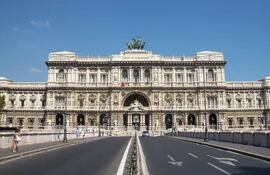 El Palacio de Justicia de Roma, Italia.