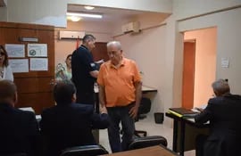 Ramón González Daher, condenado a 15 años de cárcel por usura y otros hechos, en la sala de juicios orales del Juzgado de Fernando de la Mora.
