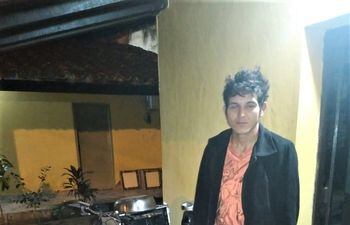 El detenido por supuesto robo domiciliario en Yaguarón, Javier Ezequiel Salinas Ocampo