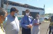 Autoridades sanitarias preparan el hisopódromo en Capiatá.