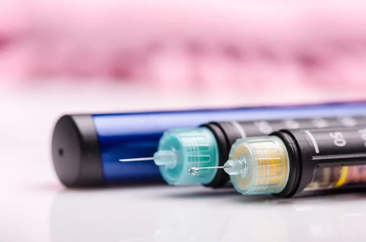 Foto ilustrativa de lápices inyectores de insulina.