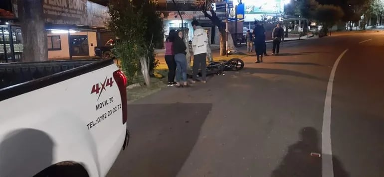 Accidente de transito con derivación fatal ocurrido a tempranas horas de hoy jueves en la ciudad de San Ignacio, Misiones.