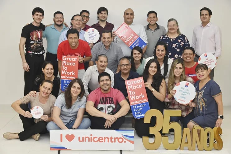 Great Place to Work otorgó la certificación a Unicentro como uno de los mejores lugares para trabajar en Paraguay.