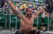 Darío Samaniego (46 años), atleta de crossfit que logró un título  en Buenos Aires.