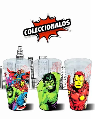 Ya están disponibles estos vasos coleccionables de Marvel.