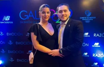 Fernando y María Belén en la Gala de los Juegos Odesur.