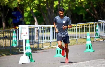 Ayala corrió su primera maratón desde los Juegos Olímpicos.