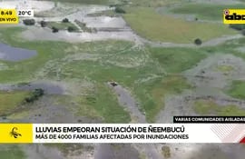 Lluvias empeoran situación de familias inundadas en Ñeembucú