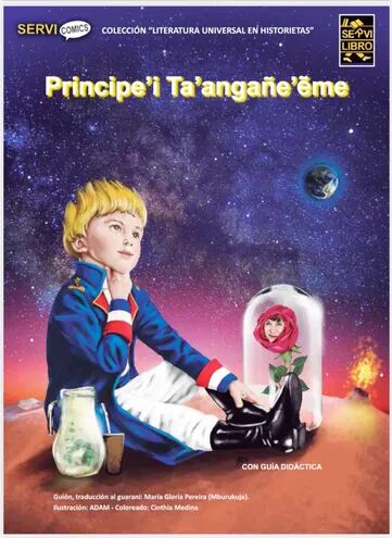 Un tereré acompaña al “Principe’i” en la portada del nuevo libro.