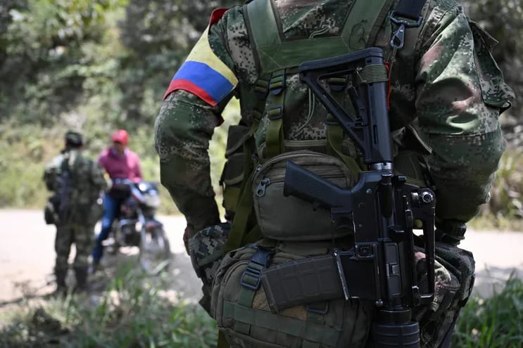 Chile hace parte de los países garantes del proceso de negociación de paz entre el Gobierno colombiano y la guerrilla del Ejército de Liberación Nacional (ELN). (Photo by Raul ARBOLEDA / AFP)