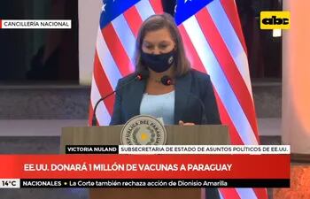 Estados Unidos donará un millón de dosis de vacunas Pfizer a Paraguay