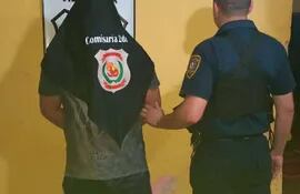 Momento de la detención del suboficial segundo José Luis Cristaldo (29).