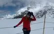Paola Maltese disfrutando del frío en Suiza.