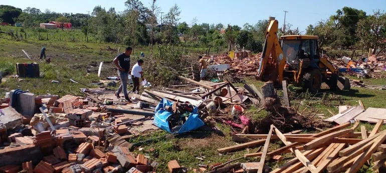 En este estado de destrucción quedó la zona de Guaicá, una de las que más necesita asistencia de la SEN.