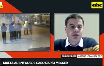 Entrevista a Enrique Dami, asesor legal del BNF durante el programa "Mesa de Periodistas" de ABC TV.