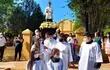 Solo se realizaron la misa y la procesión al santo protector.
