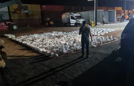 Mediante un trabajo de inteligencia, se logró incautar toneladas de cocaína que iba a ser trasportada en bolas de arrocillo dentro de un contenedor con destino a España.
